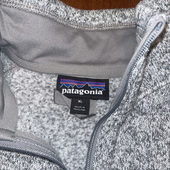 Patagonia Womens Better Sweater XL Gray Quarter Zip Fleece Pullover - Picture 3 of 5